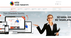 Desktop Screenshot of gozwebtasarim.com